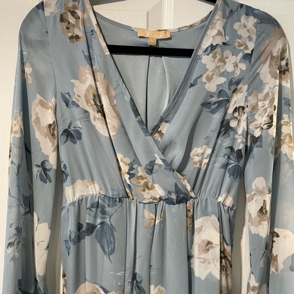 Floral Chiffon Maternity Maxi Dress - Picture 6 of 7